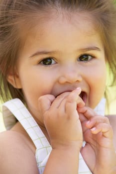 Portrait Of Girl Smiling