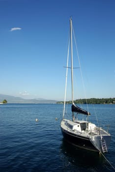 Sailboat at the port of Riva