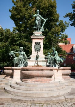 Lindavia Fountain in Lindau