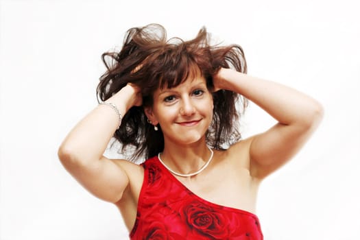 Portrait of a woman in her mid-30s