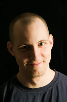 young man looking friendly