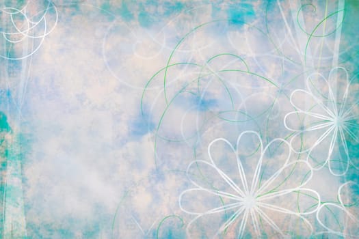 Background Texture Blossoms Pattern