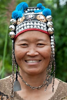 Portrait Woman of Thailand,Akha
