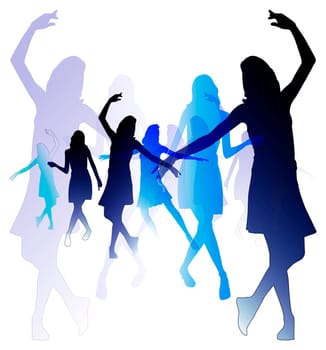 Dancing Ballet Illustration Isolated