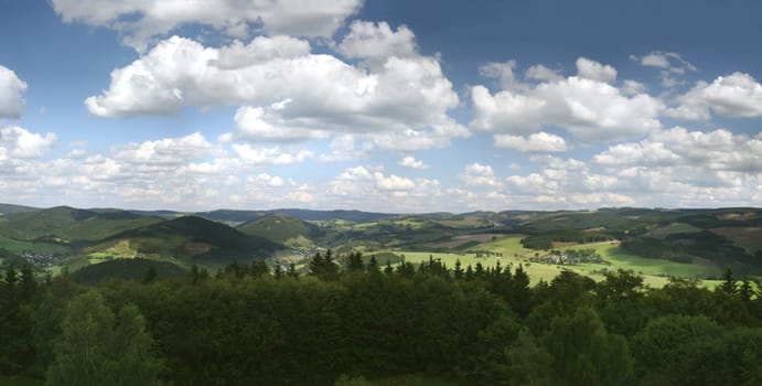 Hochsauerland Panorama from Wilzenberg