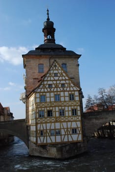 Bamberg Antique Old Town Hall Regnitz