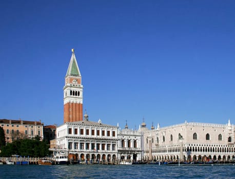 Venice,view of St. Mark's Tower and Doge's Palace