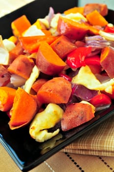 Roasted sweet potatoes