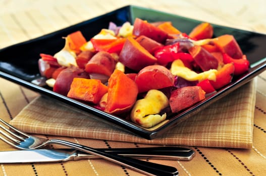 Roasted sweet potatoes
