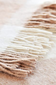Cozy alpaca wool blanket