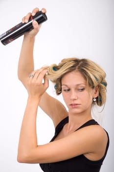 Spray on hair