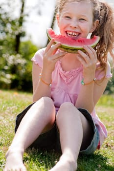 Sweet watermelon girl