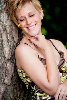 smiling like a flower