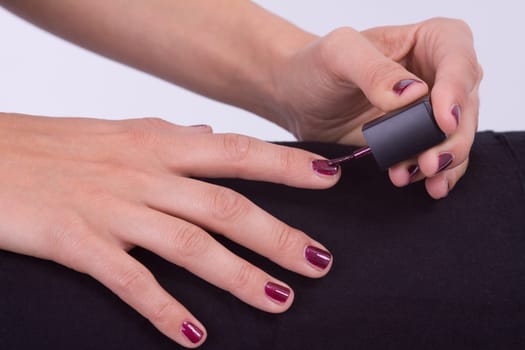 Lacquer hand