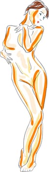 naked abstract
