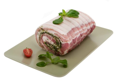 Pork as a rolled roast