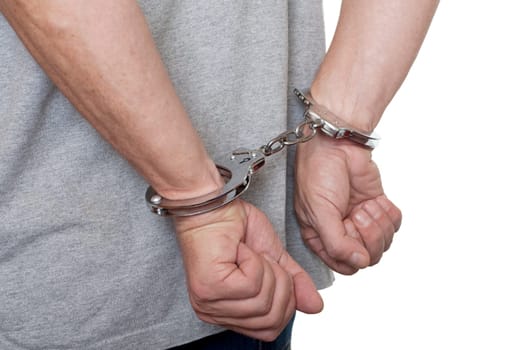Hands in handcuffs