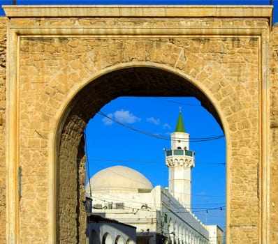 Mosque at the entrance gate to the Old City,Tripoli,Libya