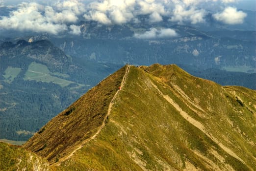 Degree hike on the Fellhorn