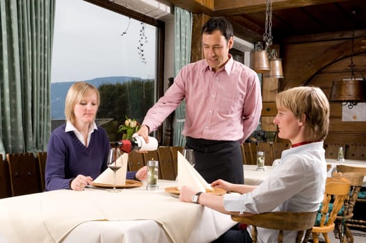 In the restaurant