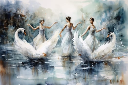 Step into a realm of enchantment and behold the mesmerizing beauty of elegant swan maidens.
