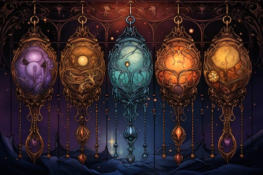 Deep within the realms of fantasy lie cursed amulets of forgotten sorcery, relics of a bygone era when magic ran rampant.