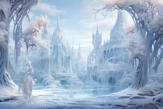 Immerse yourself in the enchanting world of fantasy and witness the elegance of the frost faeries.