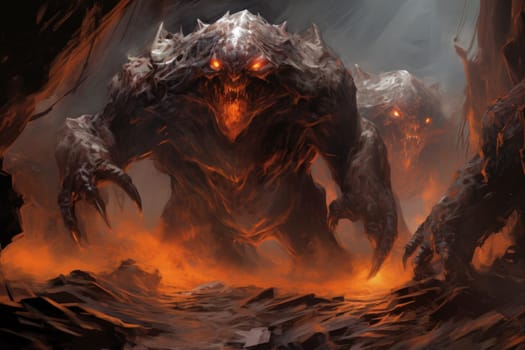 Witness the awe-inspiring power of the elemental realm with this captivating illustration by a professional visual artist.