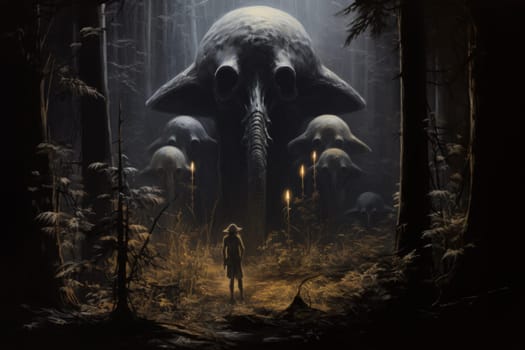 In the realm of fantasy, there exist mystical and enchanting places where giant talking mushrooms thrive in dense forest groves.
