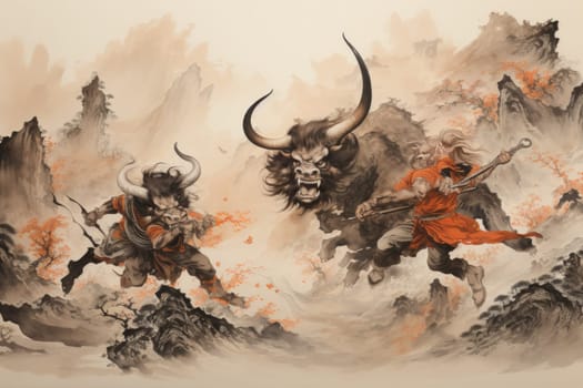 Enter a world of myth and legend where ferocious minotaurs, half-human and half-bull, reign supreme.