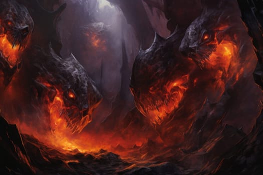 Witness the awe-inspiring power of the elemental realm with this captivating illustration by a professional visual artist.