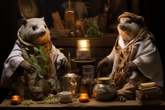 Enter a whimsical world where charming talking animals, with their enchanting voices and wisdom, offer sage advice to those in need.