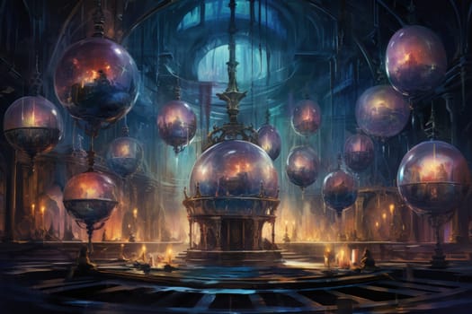 Immerse yourself in the realm of magic with this captivating illustration by a professional visual artist.
