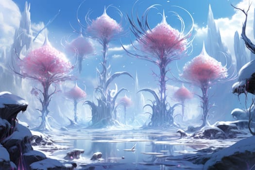 Immerse yourself in the enchanting world of fantasy and witness the elegance of the frost faeries.