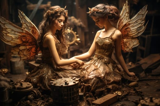 Step into a world where fantasy and mechanics intertwine, and witness the marvel of clockwork fairies.