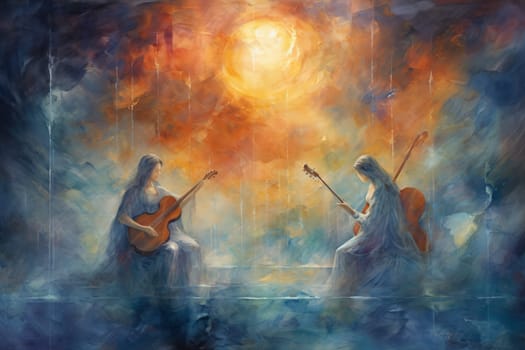 In the realm of fantasy, celestial harpists are ethereal beings whose music transcends the mortal plane and reaches the celestial realms.
