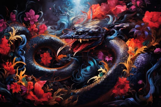 Immerse yourself in the depths of the fantastical with this captivating illustration by a professional visual artist.