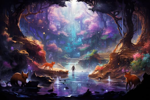 Embark on a fantastical journey where cunning shape-shifting foxes roam. With their mesmerizing magical abilities, these creatures navigate through realms, weaving illusions and enchantments.