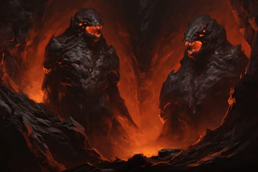 Witness the awe-inspiring power of the elemental realm with this captivating illustration by a professional visual artist.