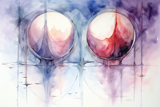 In the realm of fantasy, cursed mirror spirits are bound, their ethereal existence trapped within reflective surfaces.