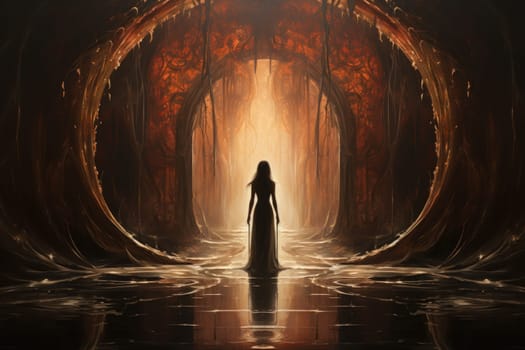 Hidden amidst the ethereal landscapes of fantasy, enigmatic shadow gates stand as enigmatic thresholds to realms concealed in obscurity.