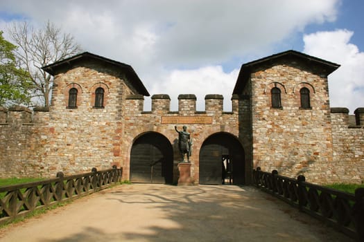Roman fort Saalburg in the Taunus