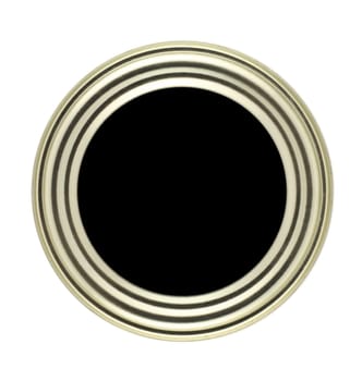 Circular button with metal frame