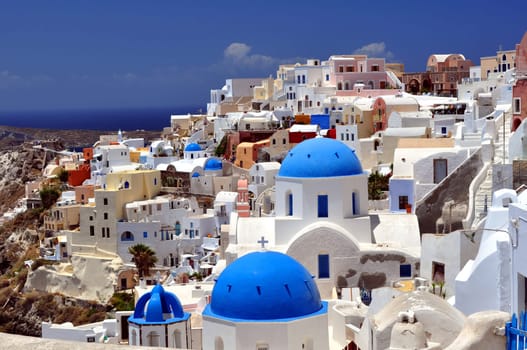 Beautiful island of Santorini, Greece
