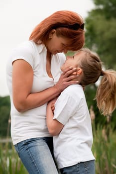 Child and mothers moment