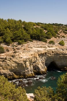 Coastal strip in the Algarve,Portugal