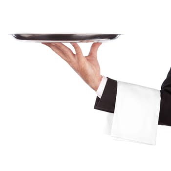 waiter with tray