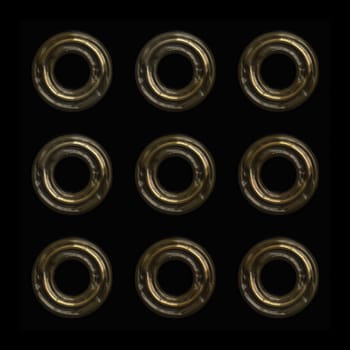 copper rings pattern