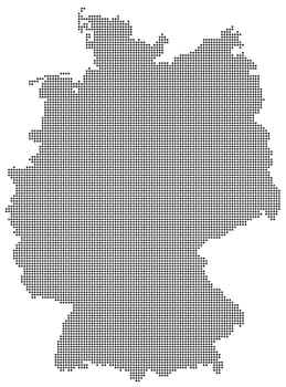 Germany - Map dotted