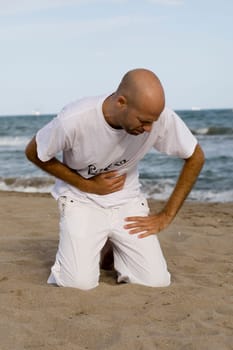 Stomach ache on holiday